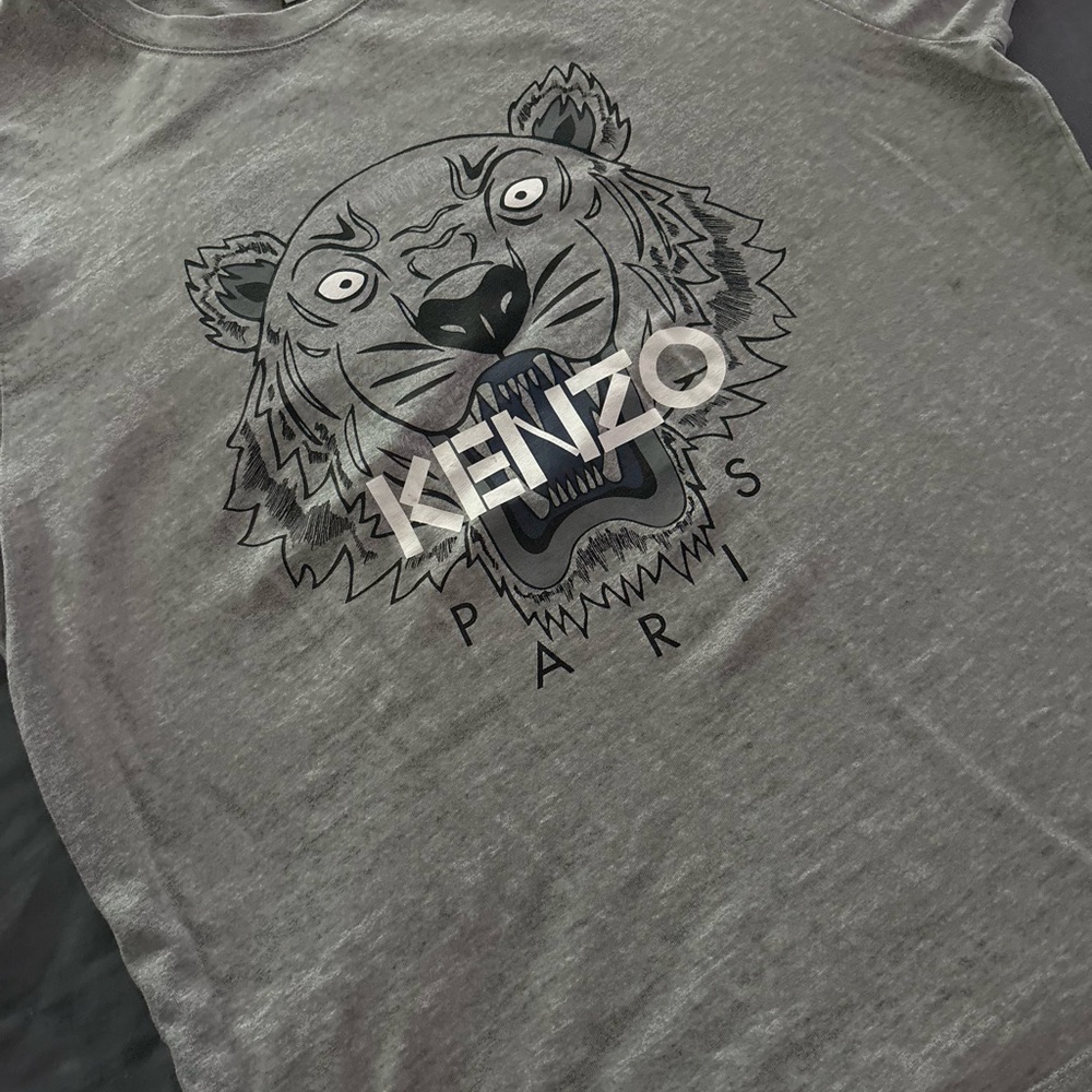 Kenzo Kids Charcoal Tiger Tee